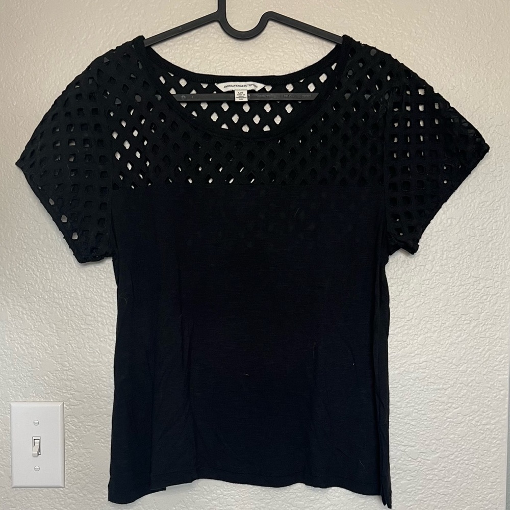 American Eagle • black crop top